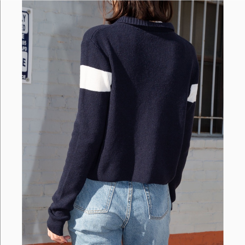 Brandy Melville Casey Sweater - Navy - Picture 3 of 4